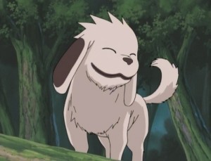 Akamaru posando xD